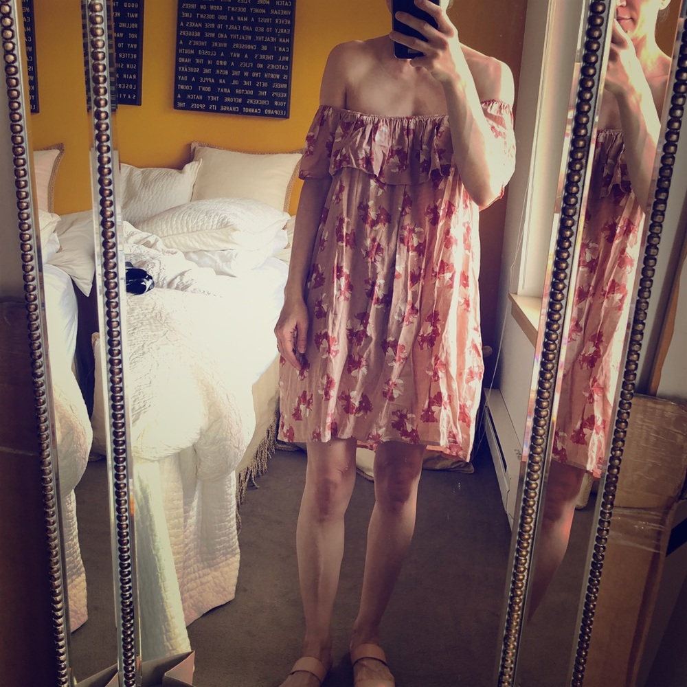 Off shoulder floral sundress - sz small